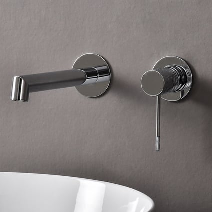 Μπαταρία Νιπτήρος Εντοιχισμού  Terra Chrome 2 οπών